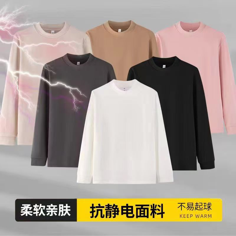 2025新款美式复古印花卫衣潮流百搭圆领无帽休闲上衣潮牌长袖