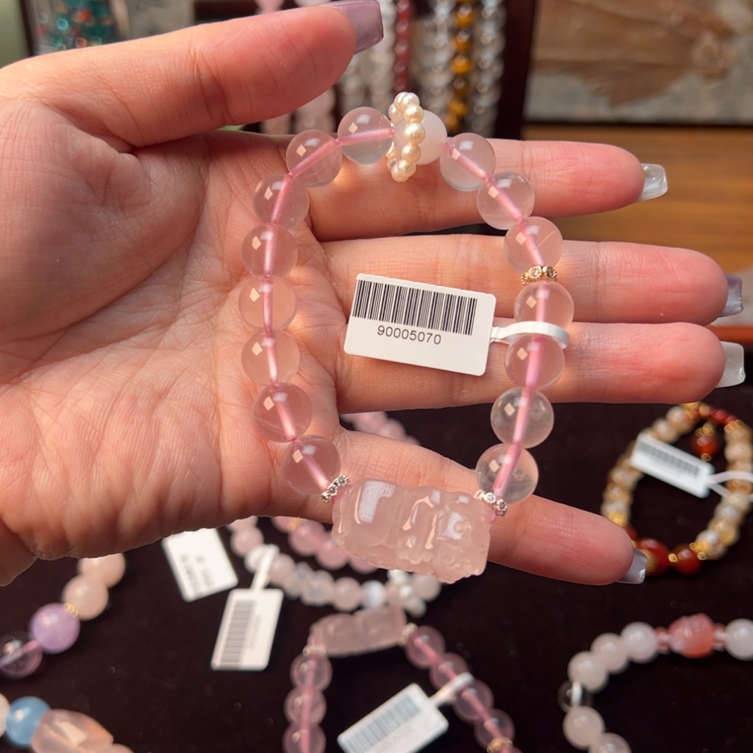 水晶手链未镶嵌莫粉