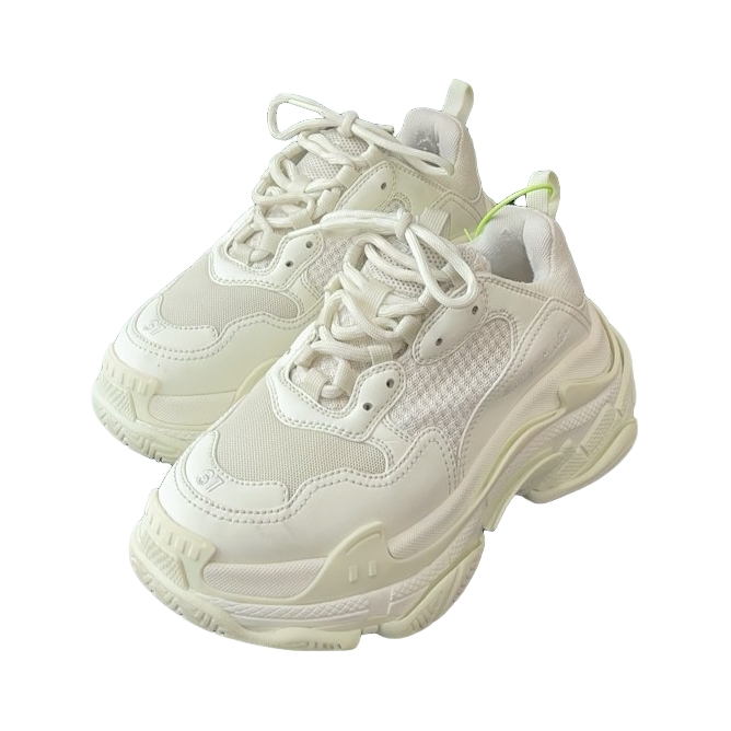 95新 Balenciaga/巴黎世家 triple s老爹鞋夜光 37码d2050
