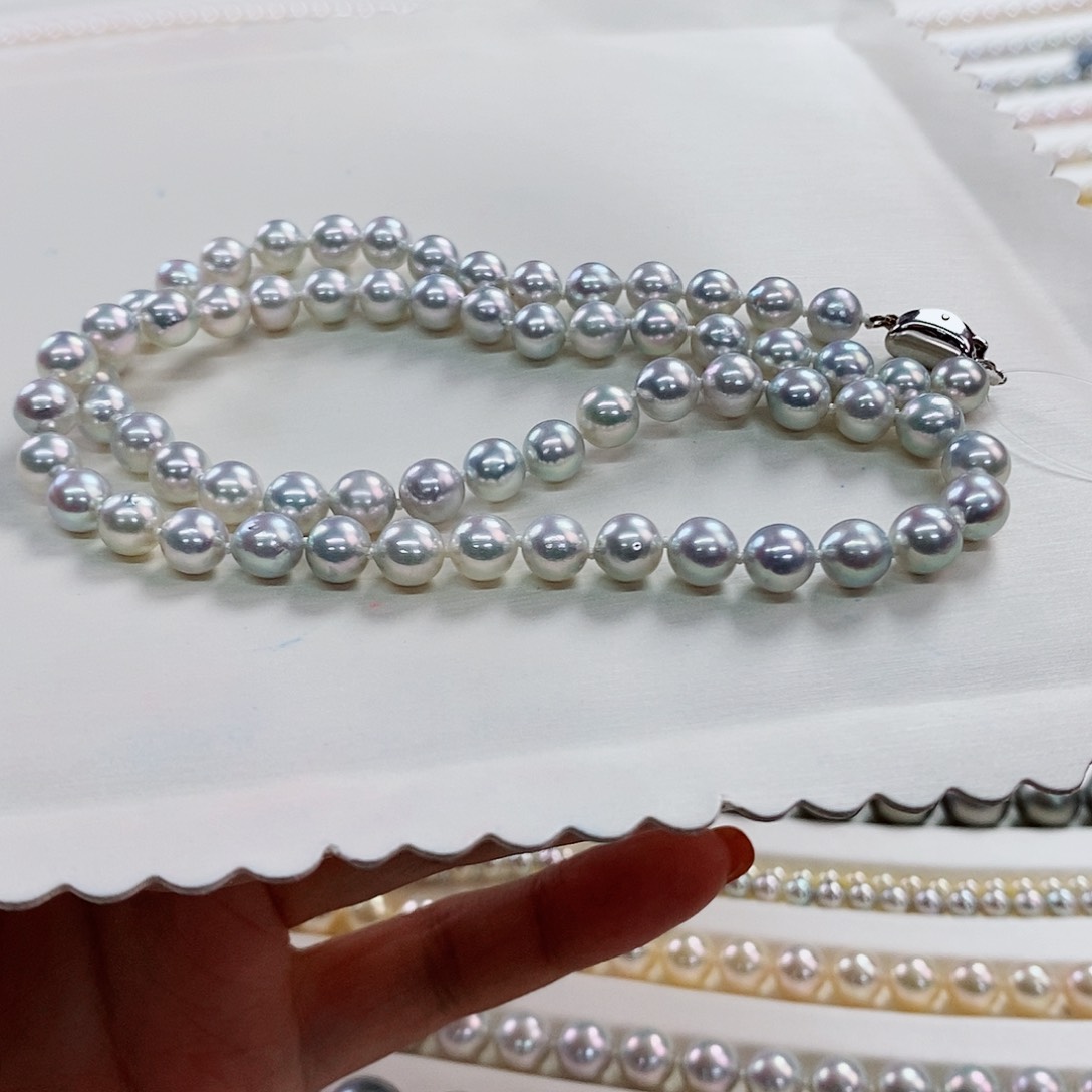 项链未镶嵌海水珍珠6-6.5