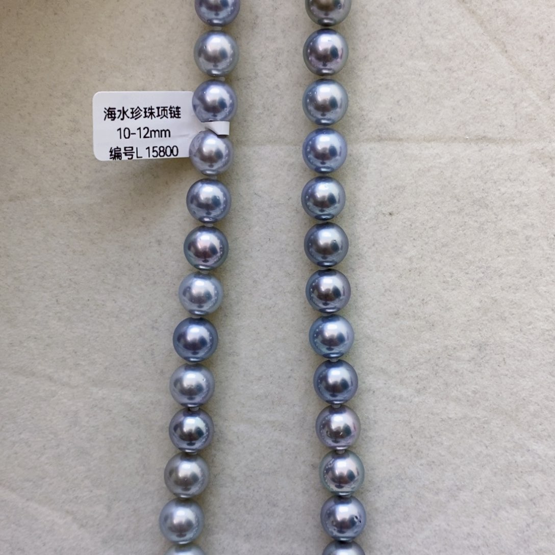 海水珍珠项链银S925镶嵌