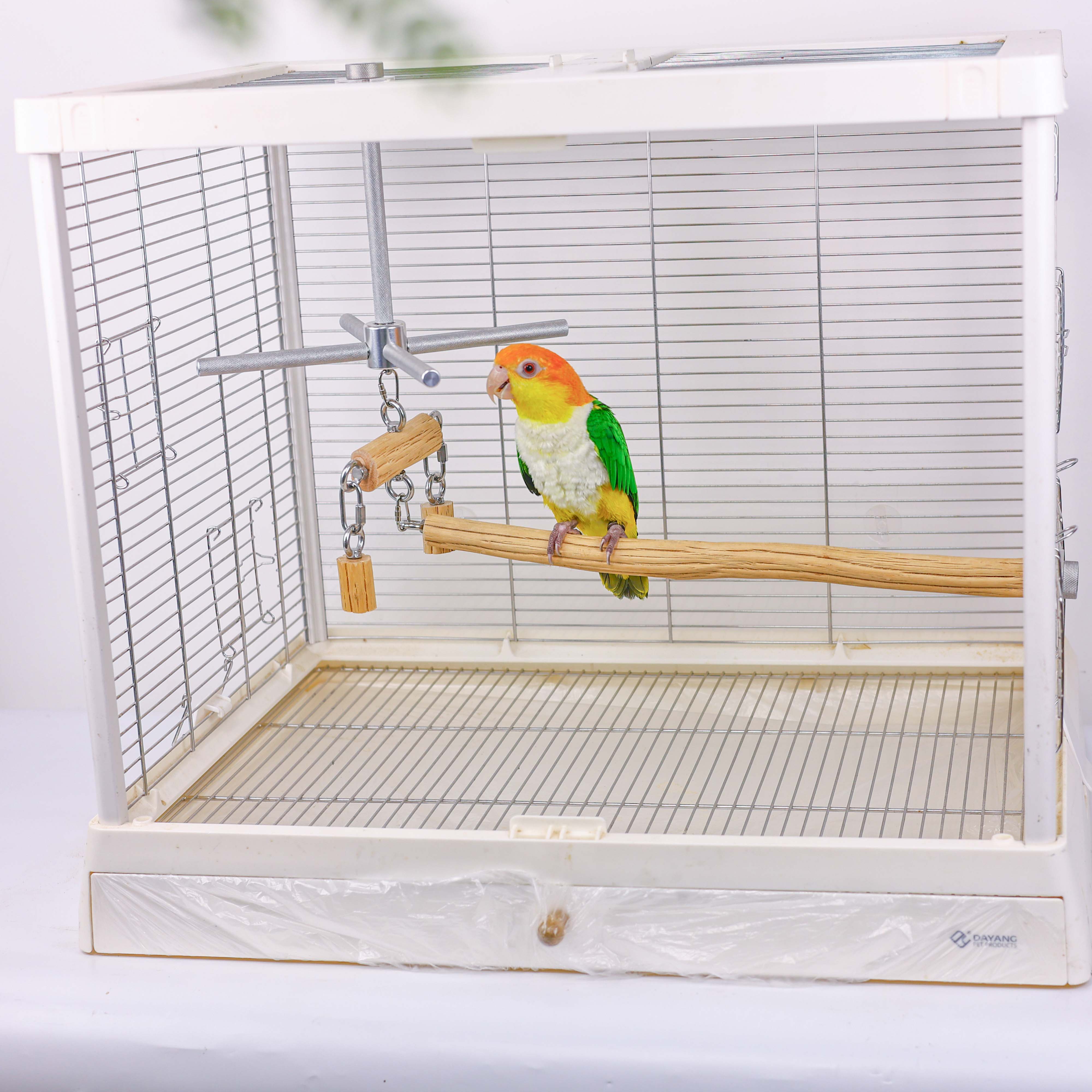 【 L型站杆套装】洪屿鹦鹉站杆鸟异形实木野梨木站架宠物树枝