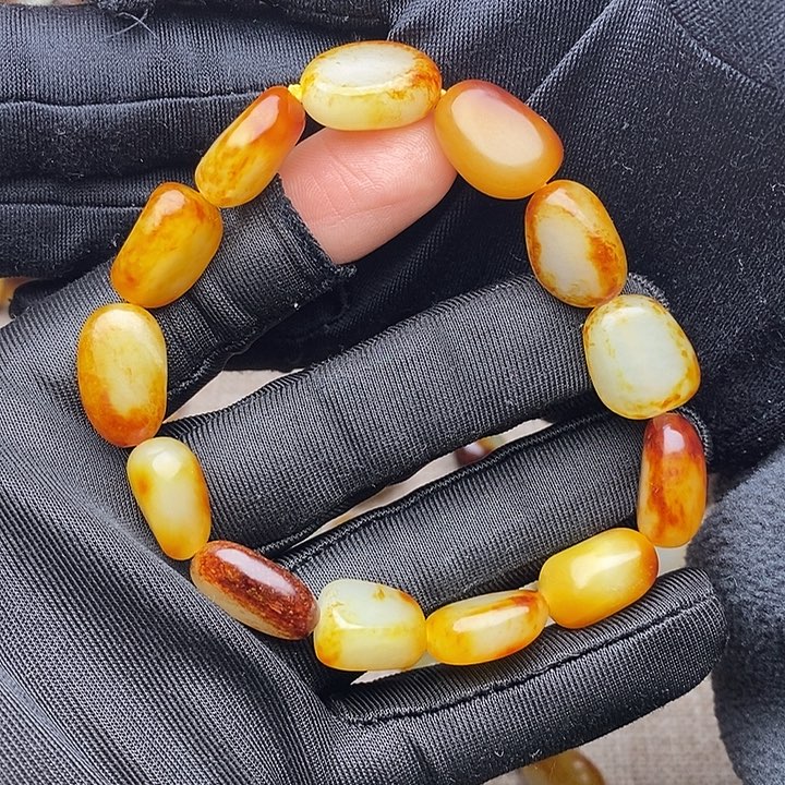 和田玉未镶嵌手链