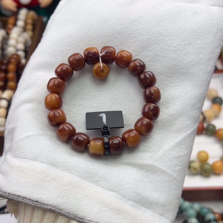 菩提根/象牙果手串卡12桶珠虎皮全品7