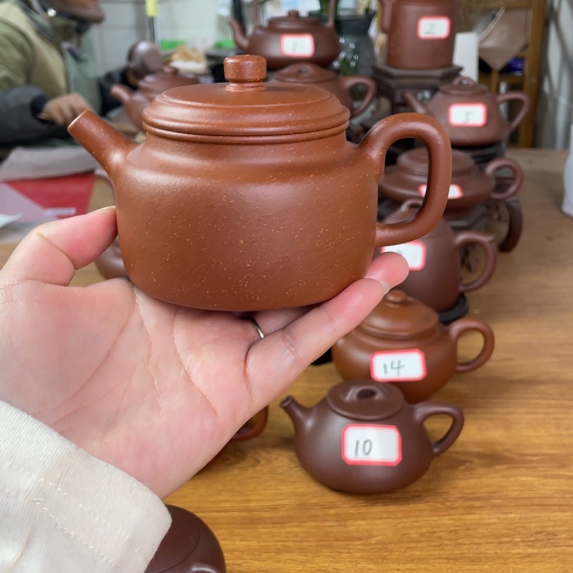 【闪购商品】茶壶紫砂袁****聘半手工红降坡德钟壶