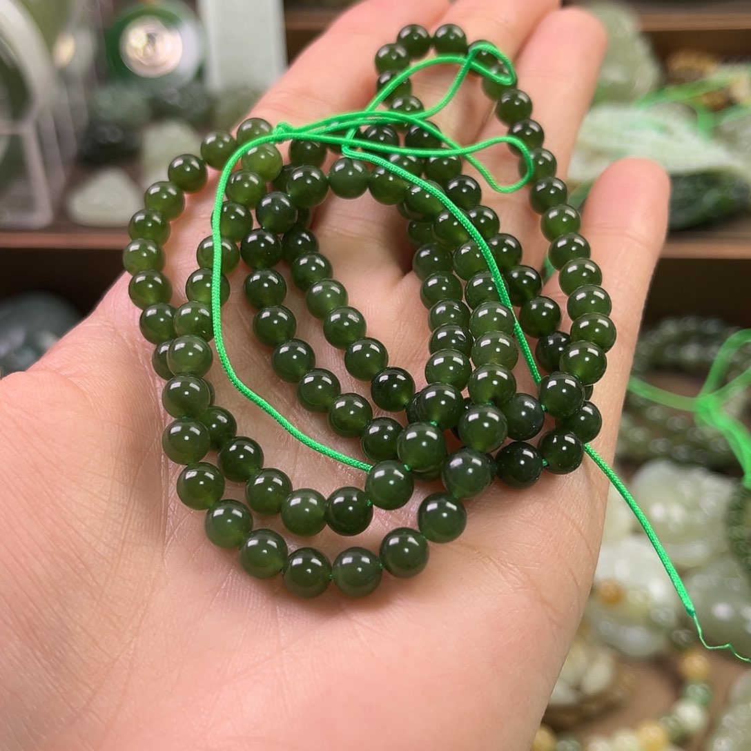 和田玉颈饰未镶嵌梵*.