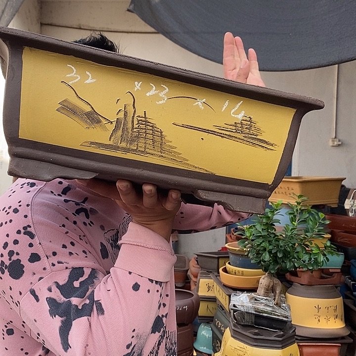 紫砂花盆宜兴紫砂