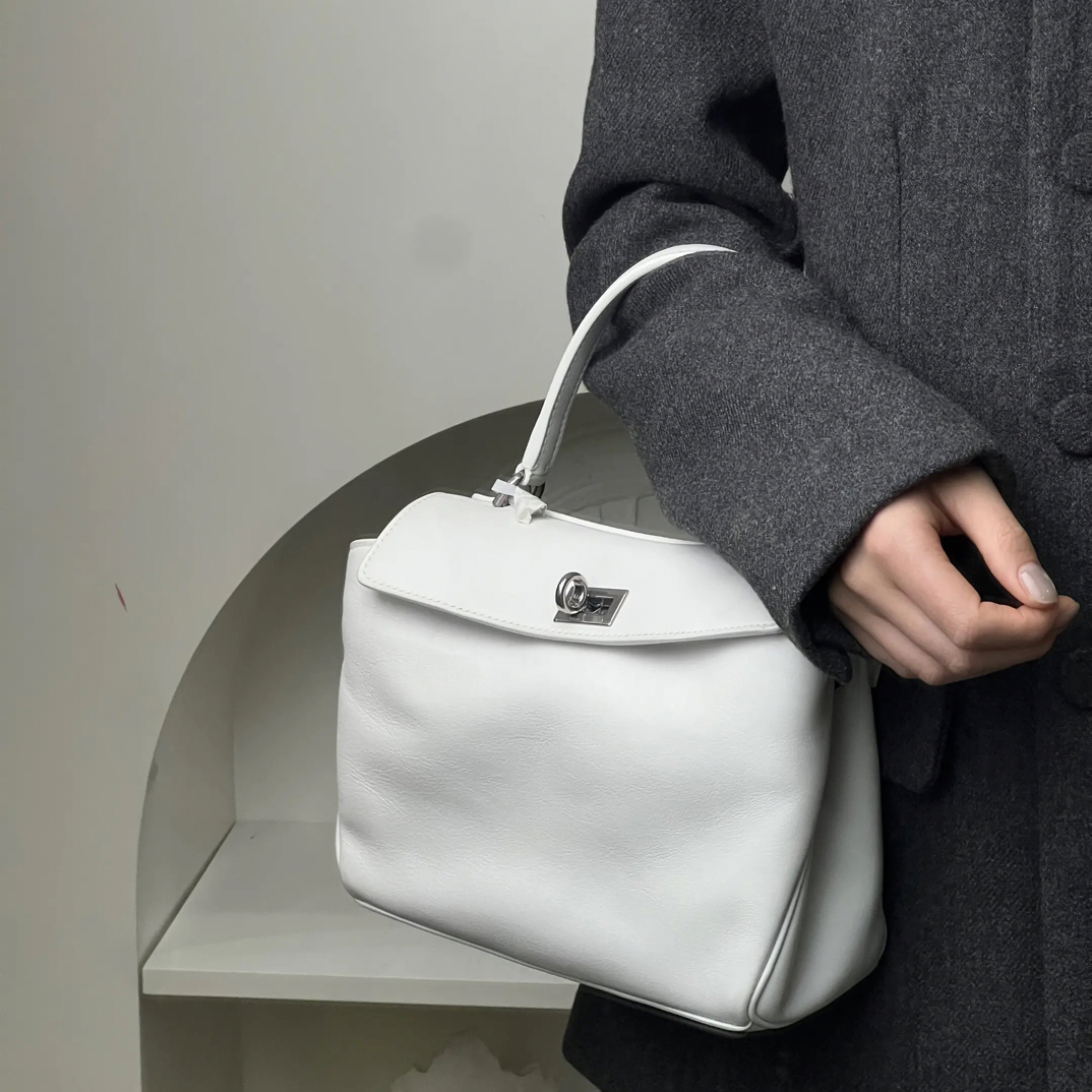 99新 Balenciaga/巴黎世家 巴黎世家rodeo mini白银包/99新