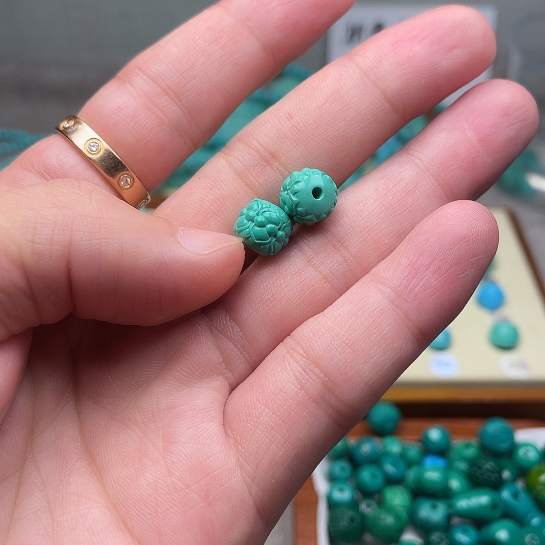 手工雕刻配饰配珠手串尺寸9