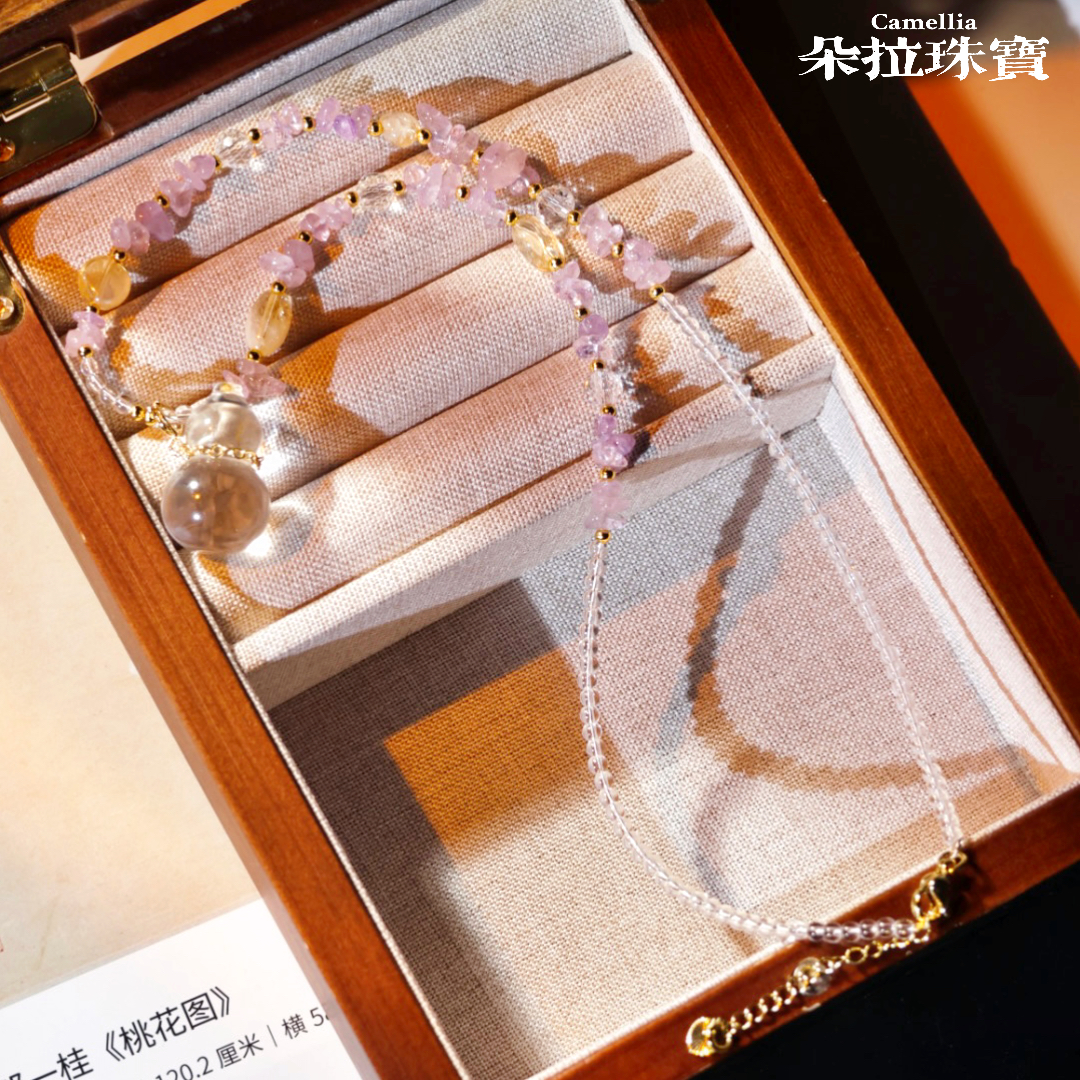 朵拉珠宝 A2-2810 多宝水晶葫芦项链 多样性发其一