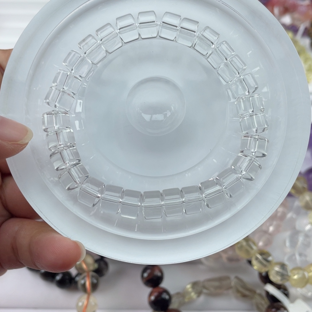 水晶未镶嵌手串022白水车轮9m