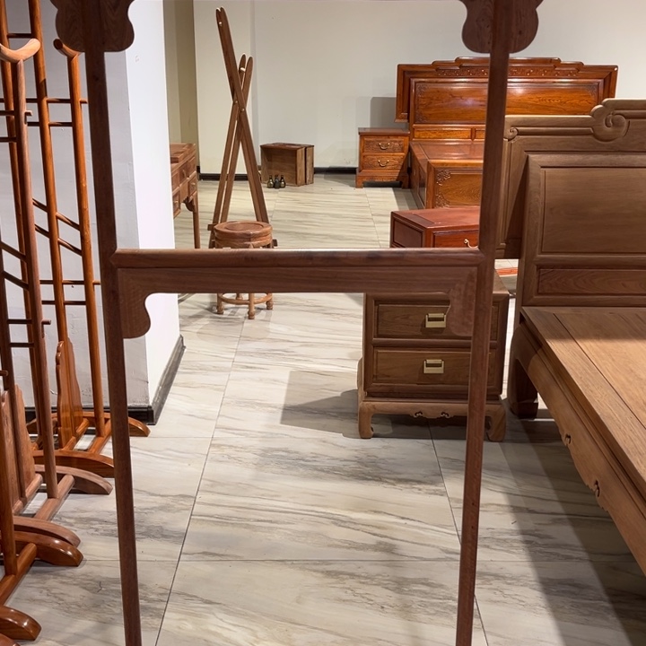 紫檀木类柜类家具春**实缅甸花梨木衣架