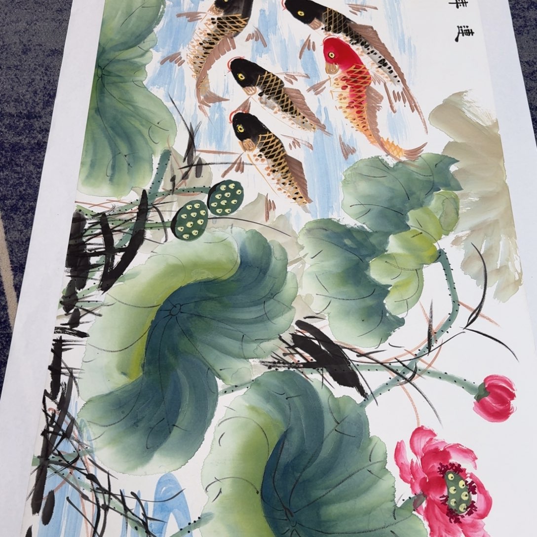 国画国画作品山水花鸟纯手绘