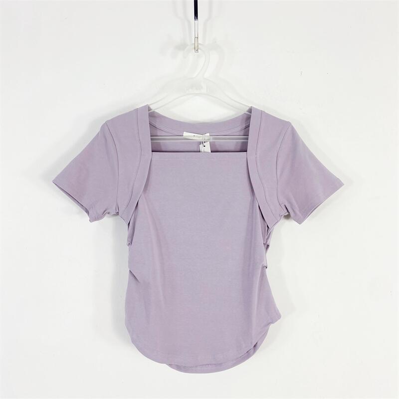 【77衣橱】DH9680精品女装上衣短袖T恤气质轻奢【红人上新】