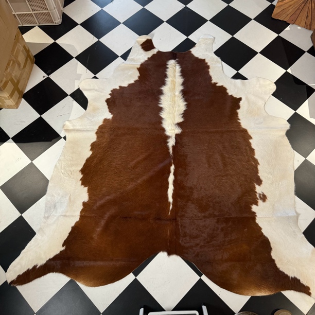 【本尼家】K2164 250x220cm专拍牛皮地毯家用轻奢