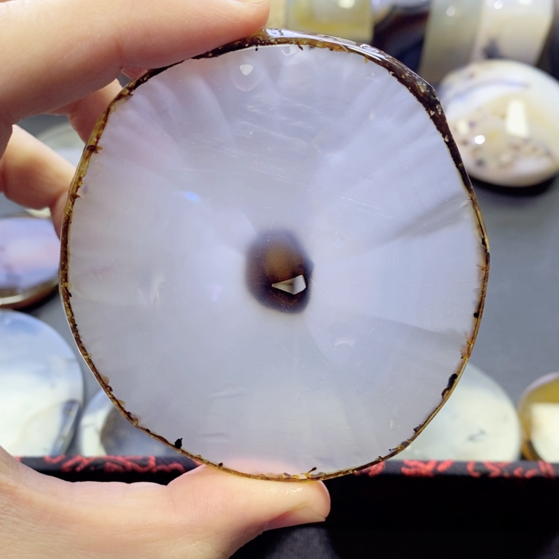 玛瑙/玉髓颈饰未镶嵌编号19瑕疵