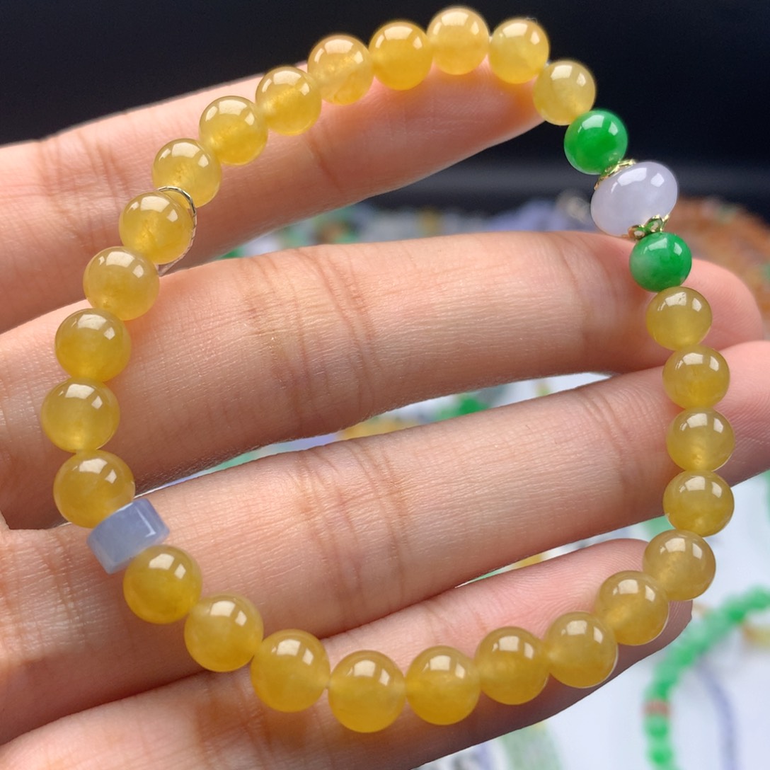 翡翠手链未镶嵌卡