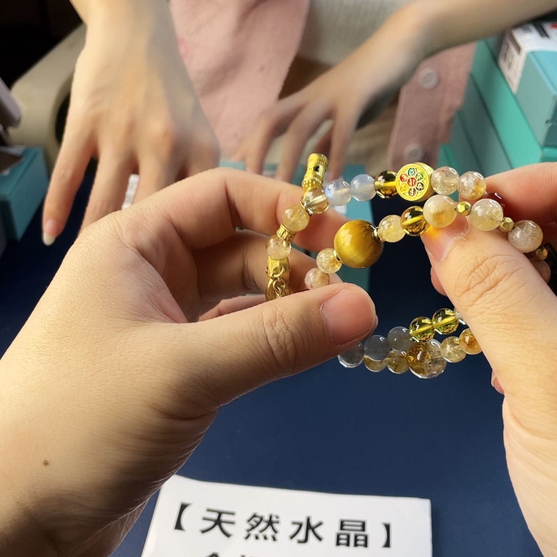 手链水晶银S925镶嵌