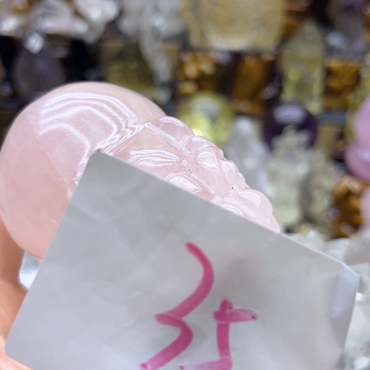 水晶摆件未镶嵌花*仁摆件