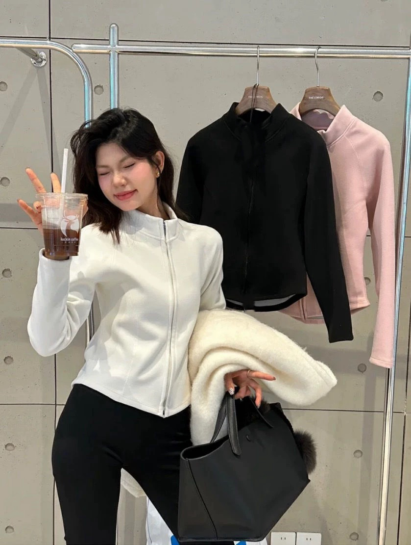 小蛮腰（小野家）修身科技石墨烯锁温显瘦轻便内搭单穿立领女小外套
