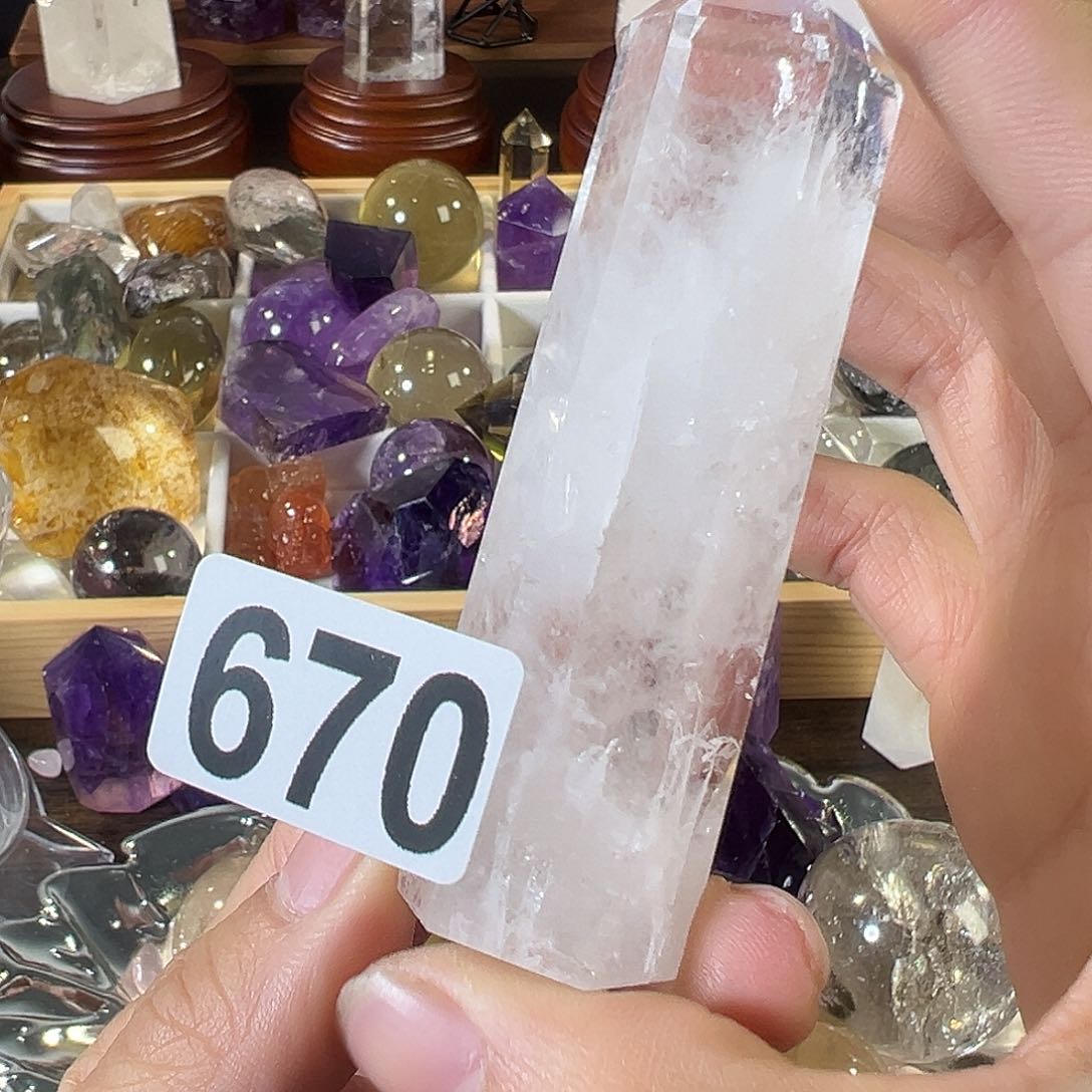 天然水晶，默认微瑕未镶嵌水晶
