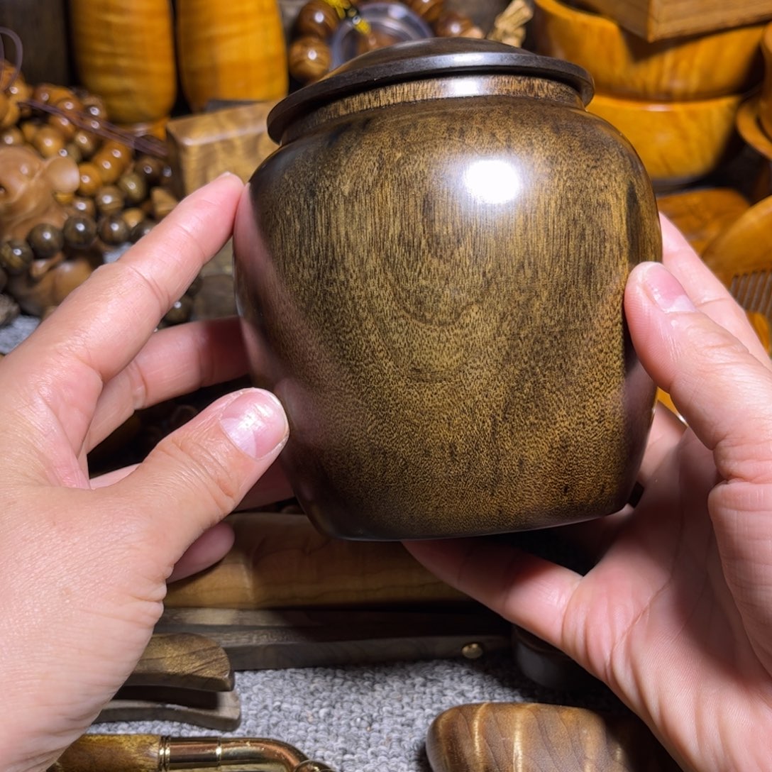 金丝楠阴沉木茶叶罐