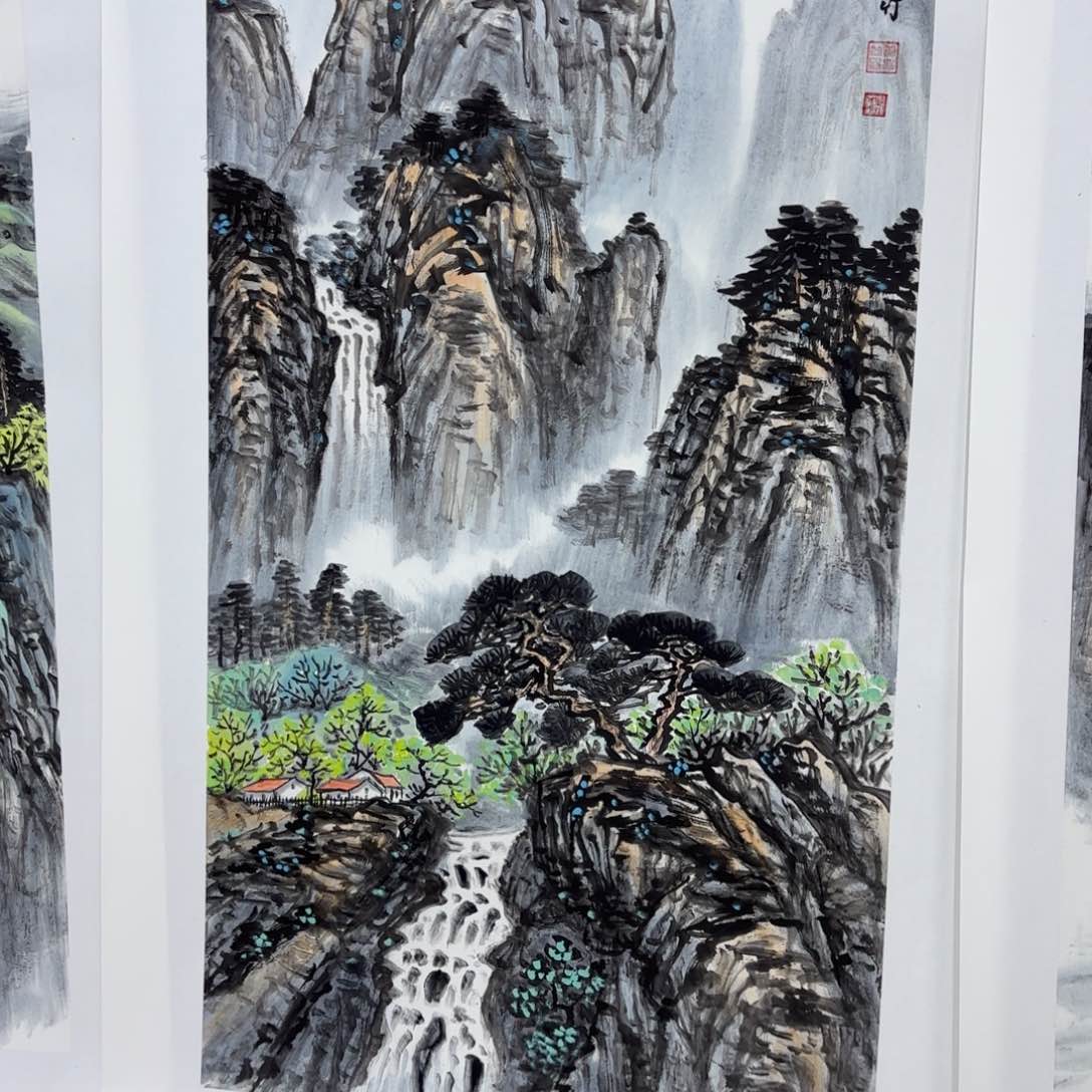 国画黄大竹三尺李欣主播