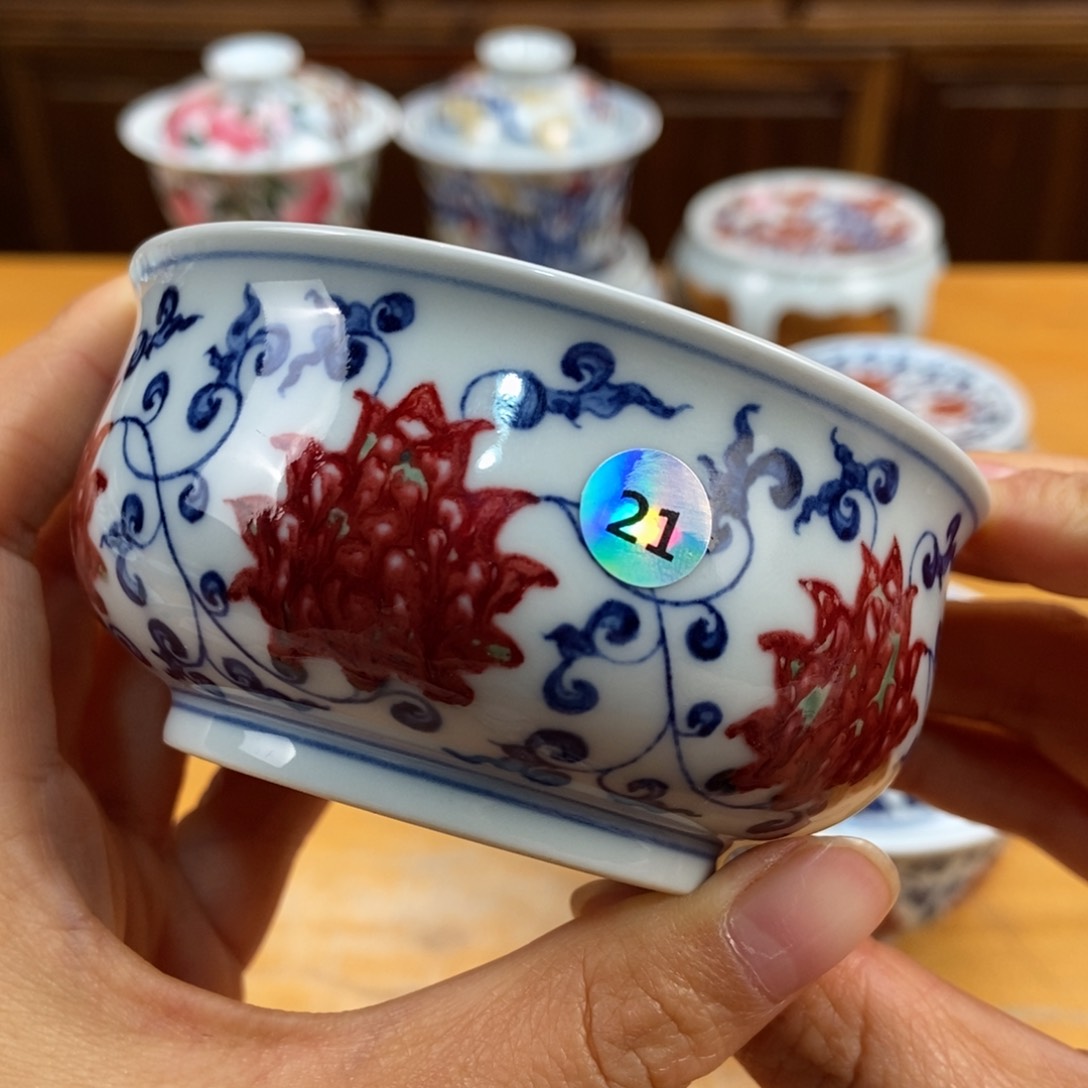 手绘现代茶具非古董