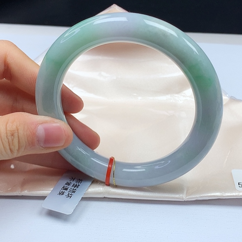【闪购商品】翡翠手镯（圆镯）未镶嵌天然缅甸a货手镯58