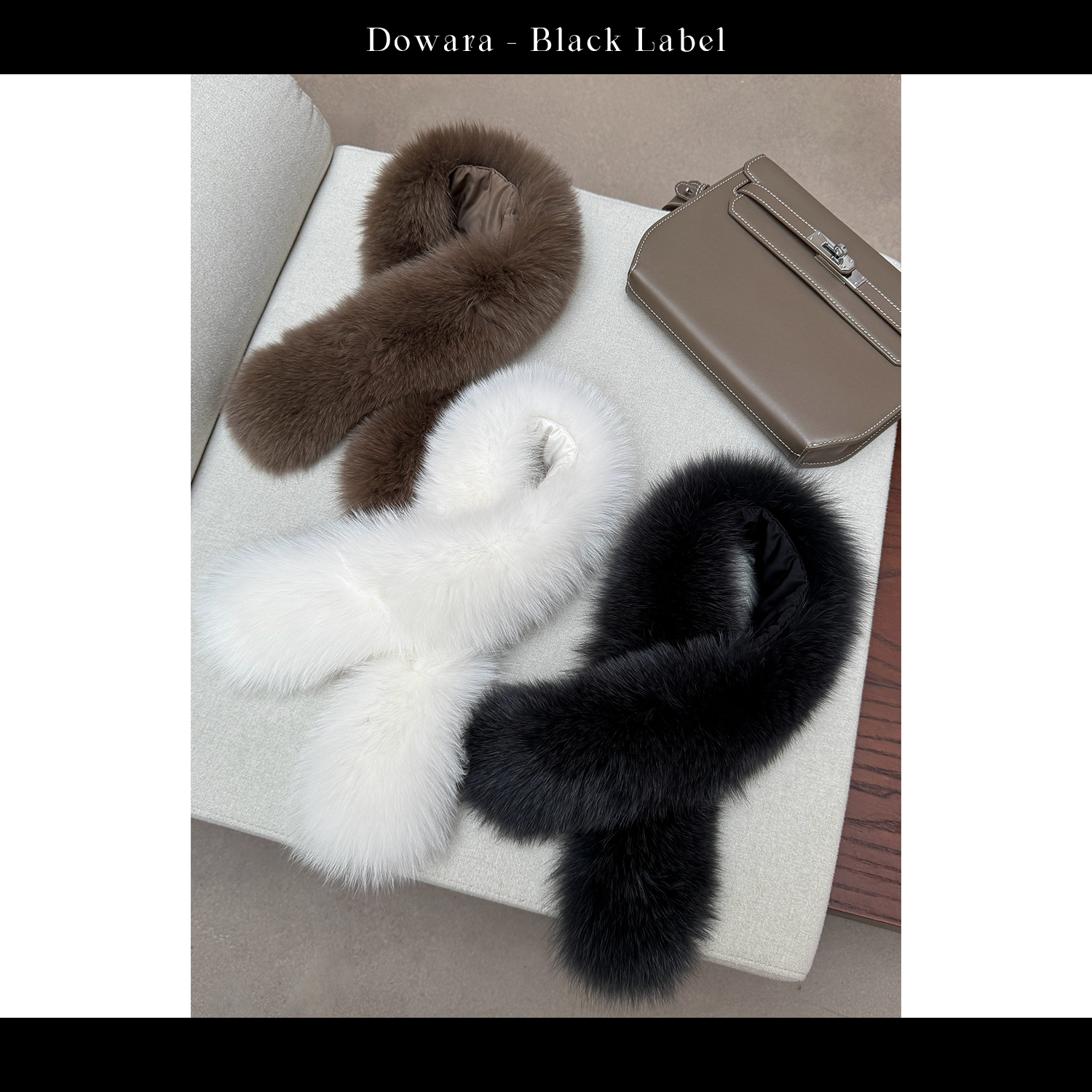 大婉酱黑标【雪狐】100狐狸毛冬季高级感纯色毛毛厚款保暖围脖0496D