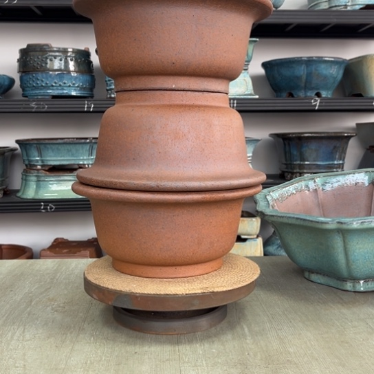 紫砂花盆翻*车高温紫砂