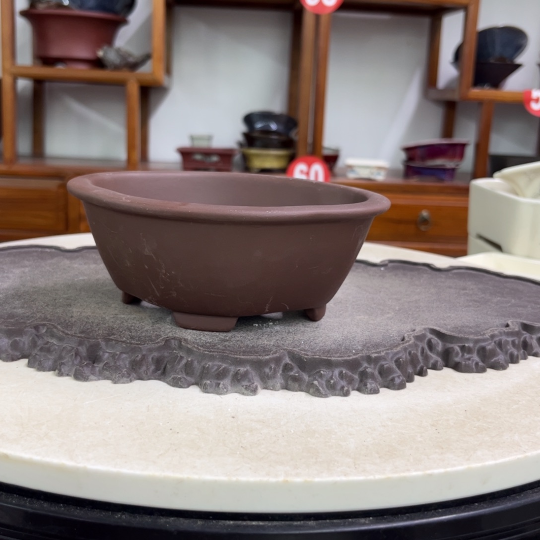 紫砂花盆瑕疵6.5-16.5/14。。