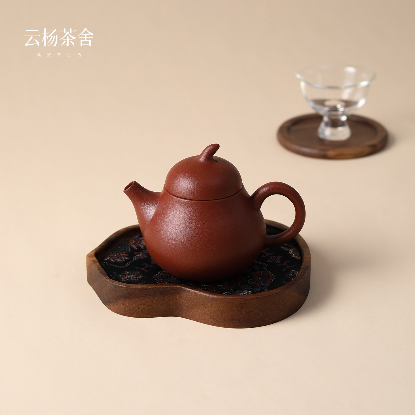 【新品首发】设计款小茄瓜紫砂朱泥壶一人饮家用茶壶 容量约100cc