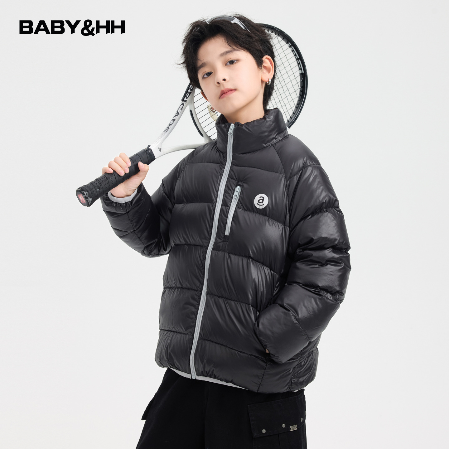 【90安心绒】男童冬季撞色立领面包羽绒服2025新款冬装免洗防寒外套