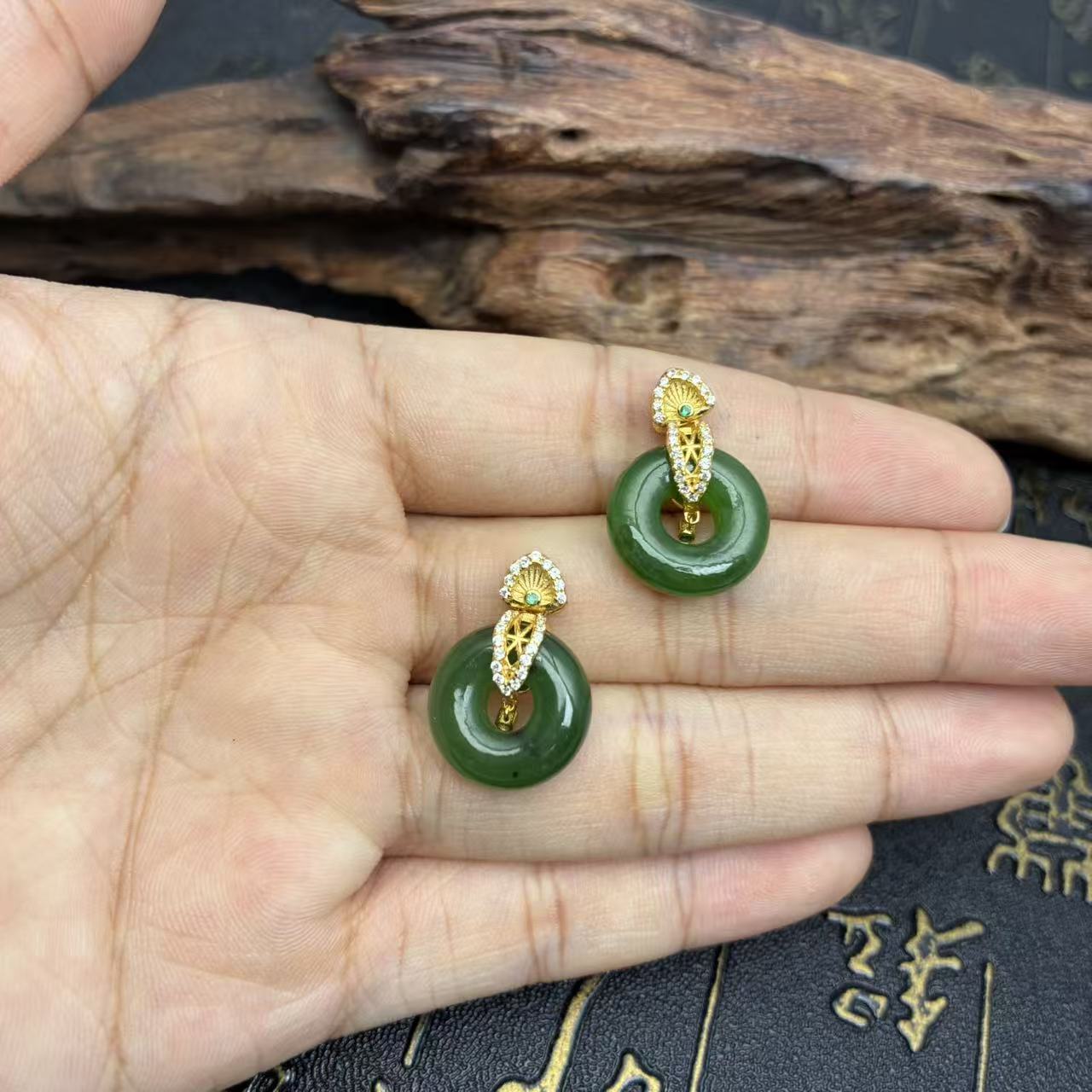 和田玉甜甜圈吊坠【小北质检】ZJH02Z214多样性发一