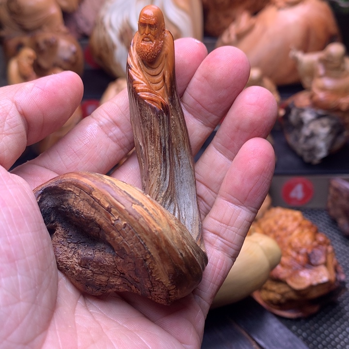 柏木（崖柏）崖柏陈化料手把件