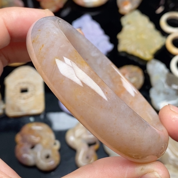 硅化珊瑚（珊瑚玉）手镯未镶嵌58