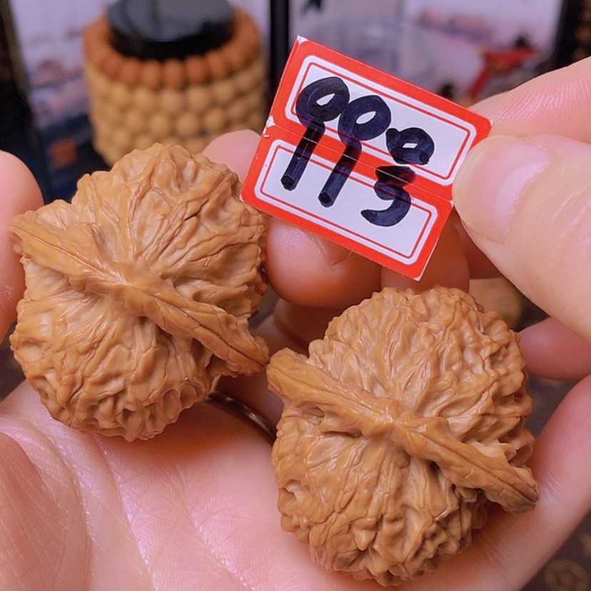 【闪购商品】文玩核桃把件43全品金麒麟