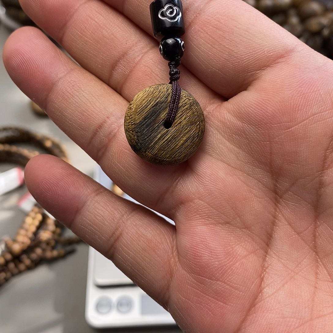 沉香沉香碎屑平安扣多样性发一