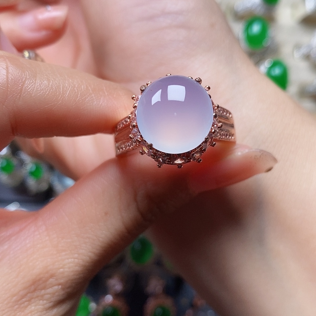 翡翠戒指未镶嵌翡翠戒指