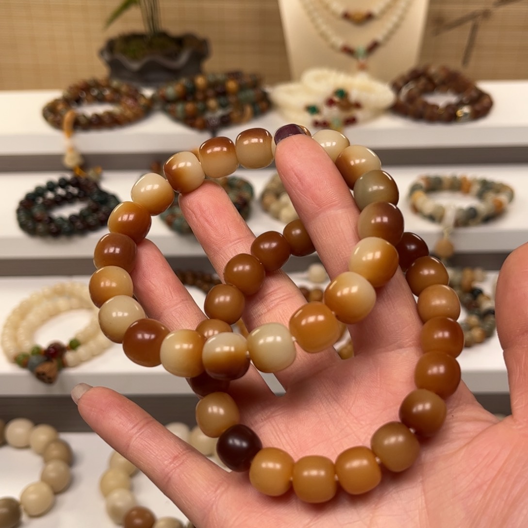 白玉菩提手串炭烤手串1➕1