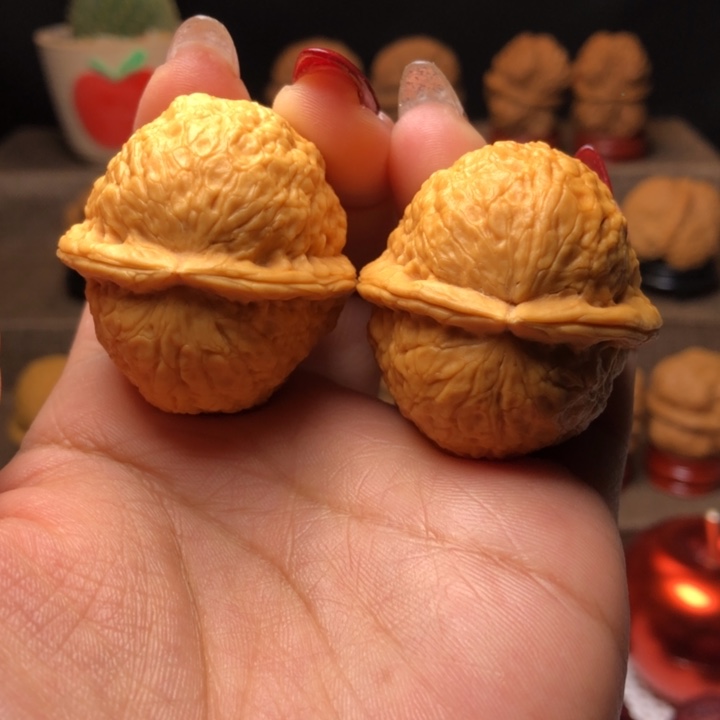 文玩核桃把件5太阳系元宝