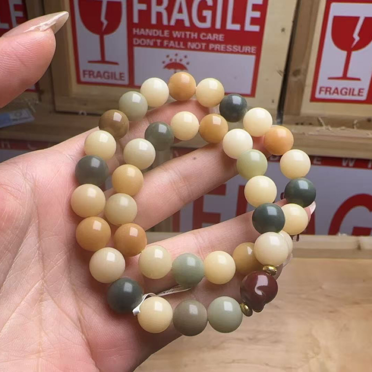 A709菩提双圈手串 无礼盒