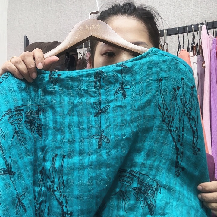 认***始孔雀蓝套装瑕疵不退换