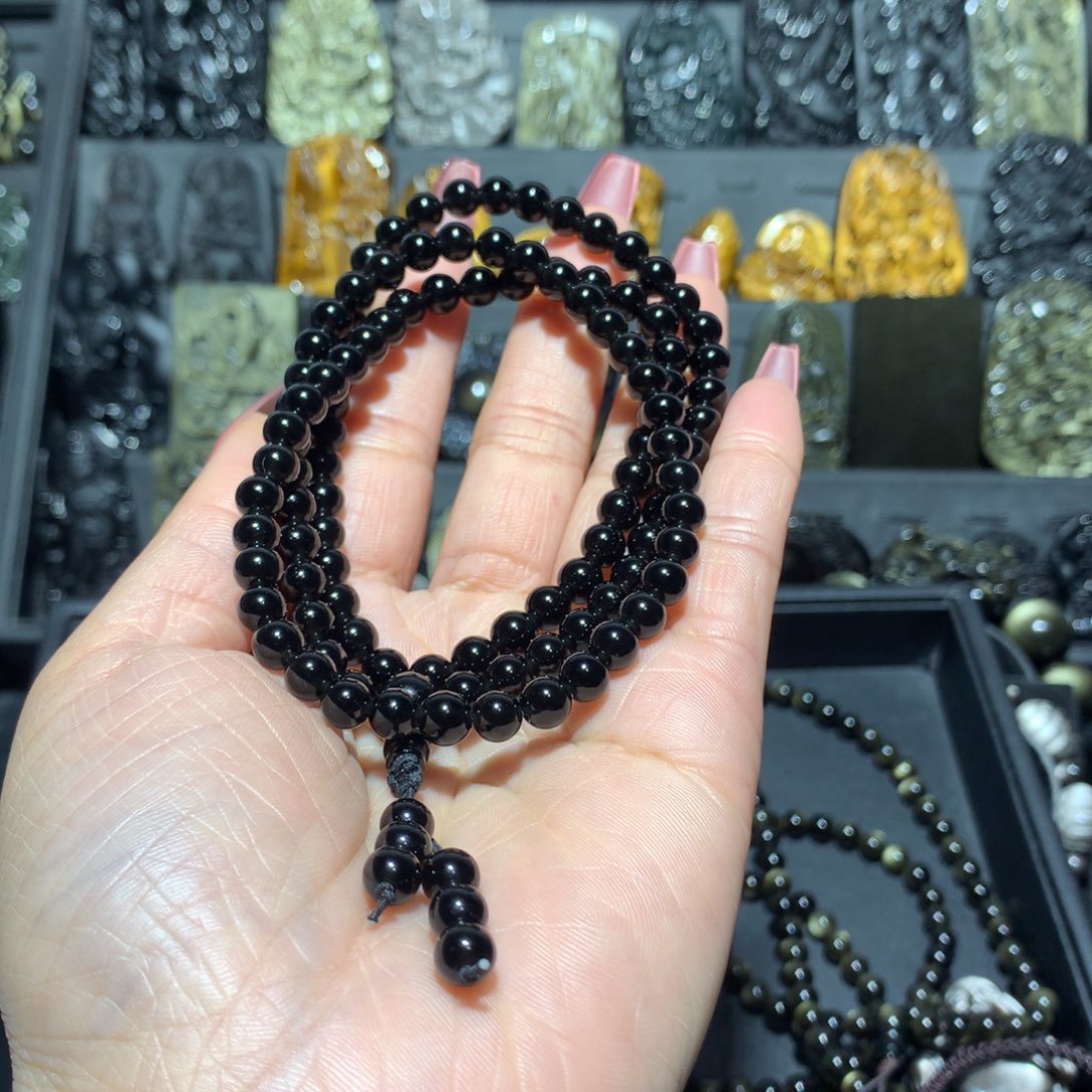 黑曜岩吊坠(赠链)未镶嵌༊****