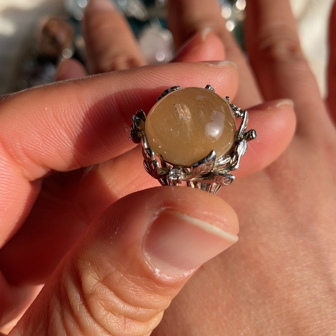 【闪购商品】银S925镶嵌珠宝半成品水晶戒指