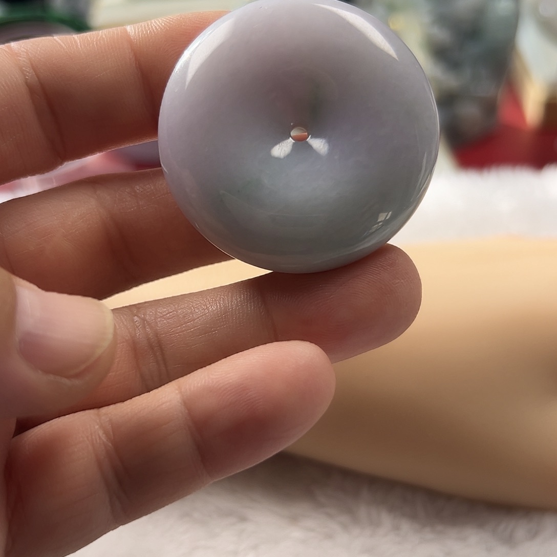 颈饰未镶嵌翡翠缅甸天然翡翠平安扣