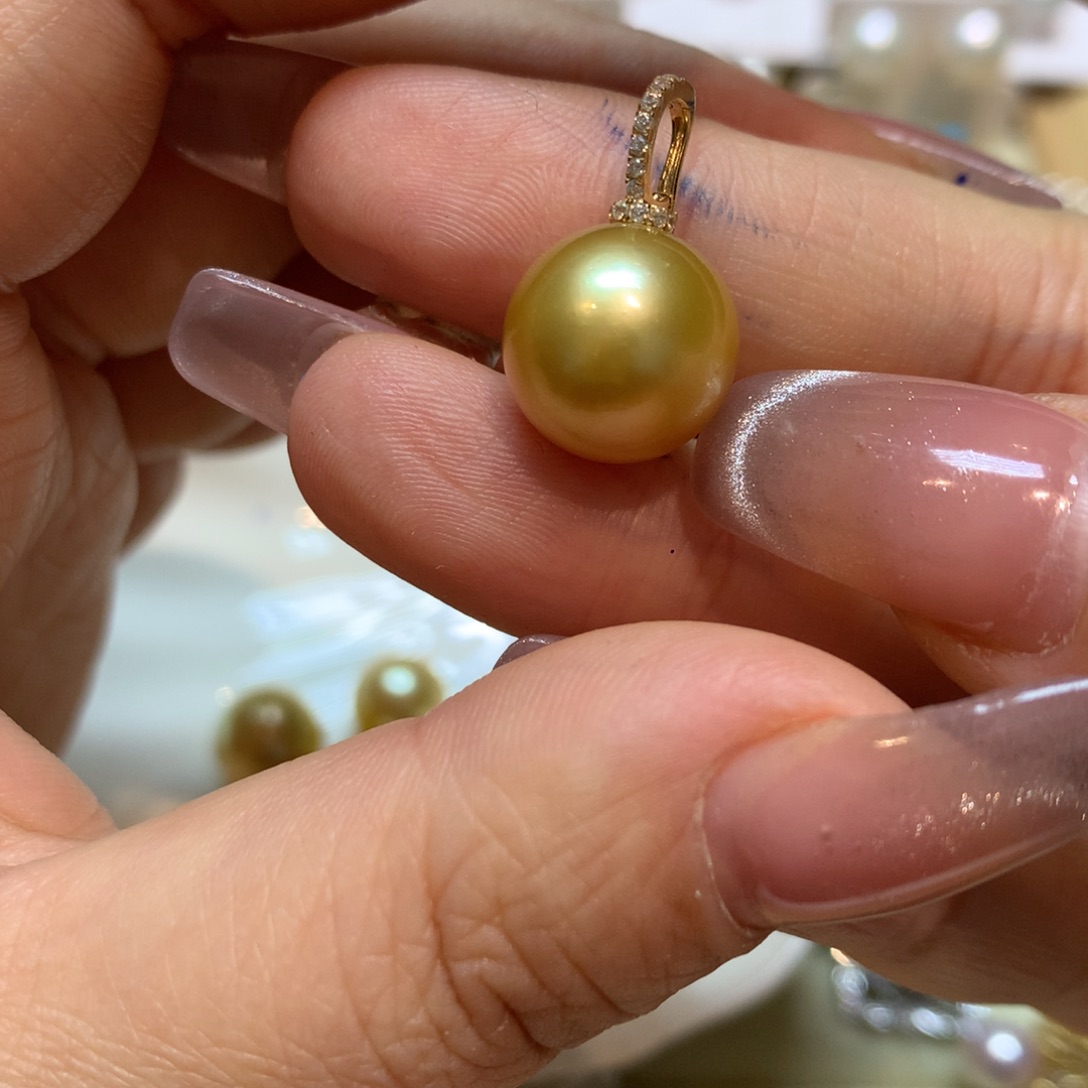 海水珍珠颈饰14K金镶嵌