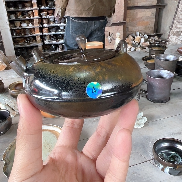 开窑直播乌金壶，瑕