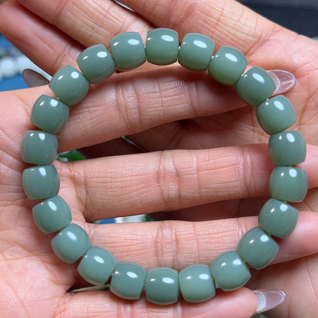 和田玉手串卡10未镶嵌